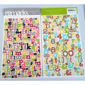 Cardstock Letter Stickers / Handmade Die-Cut Alphabet Paper Craft Stickers